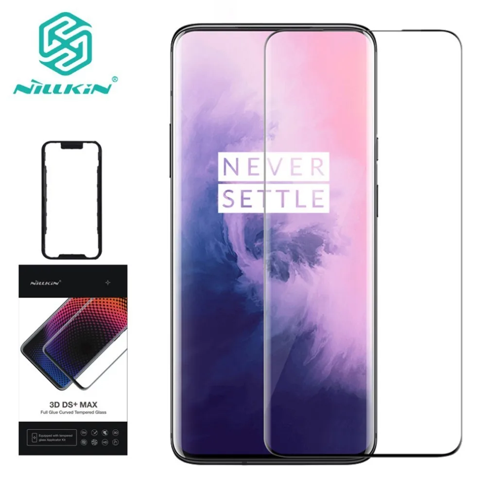 Najtaniej Dla OnePlus 7 Pro ochraniacz ekranu Nillkin 3D DS + MAX szklana osłona pełny ekran dla OnePlus 7 Pro szkło hartowane