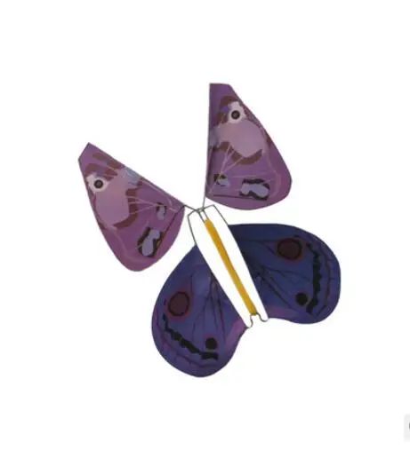 iWish 12x12cm Metal Bracket Magic Butterfly Flying From Empty Hands Freedom Magical Tricks Mentalism Flyable Toys For Children creative magic flying butterfly powered by rubber band colorful metal frame butterfly props magic tricks toys