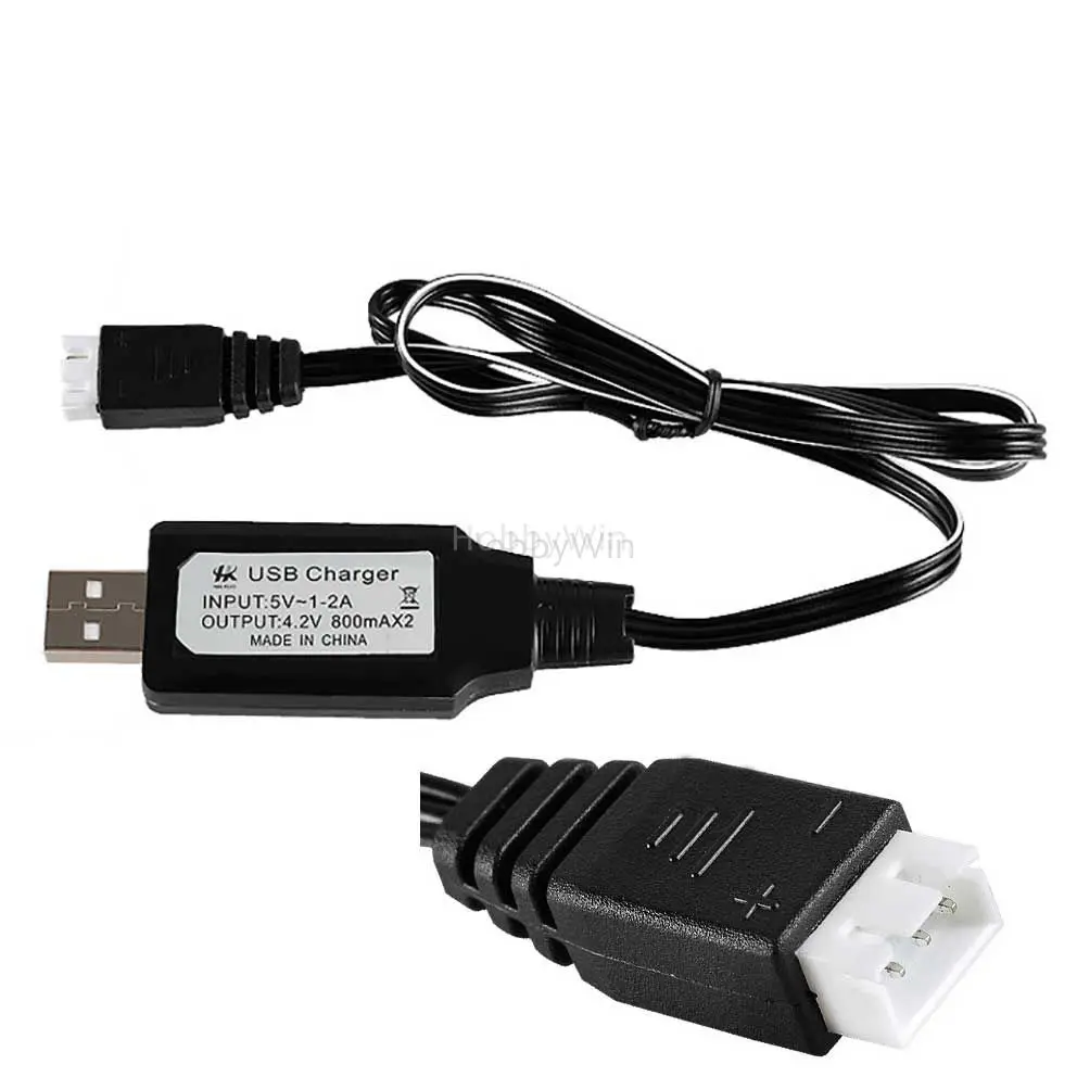 

7.4V 2S LiPO Charger USB Cable 800mA for Li-Ion Lipolymer RC Model Battery Pack