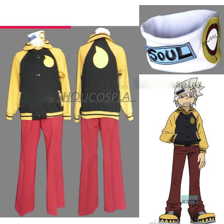 

Soul Eater Cosplay Jacket Soul Evans Anime Manga Costume Custom Made Free Shipping