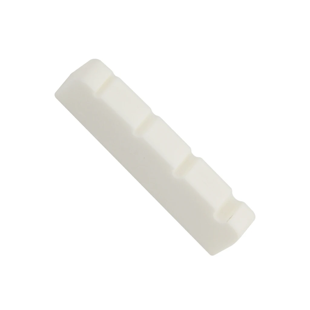 Natural Buffalo Bone Nut Slotted for 4 String Electric Bass Guitar Musical Accessory