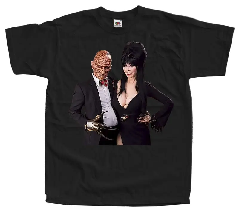 

Elvira Mistress Of The Dark Movie Poster Homme T Shirt Hip Hop Clothing Tshirt Gym Tshirts O Neck