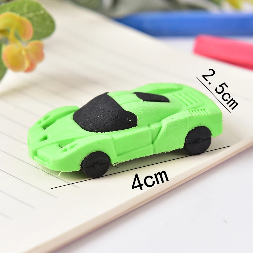 1 шт. креативный 3D маленький автомобиль резиновый ластик для детей мальчик