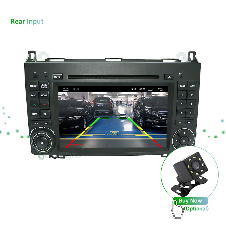 Discount DSP IPS Android 9.0 4G 64G ROM 2 DIN DVD For Mercedes Benz Sprinter B200 W209 W169 W169 B-class W245 B170 Vito W639 GPS Radio 28