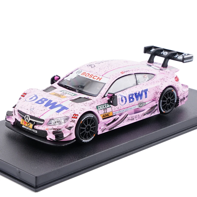 

No.22 DTM Racing Car For Benz C63 AMG Toy Vehicles Pink Simulation Painting Diecaste Car Toy Vehicles Alloy Car Model For Kids
