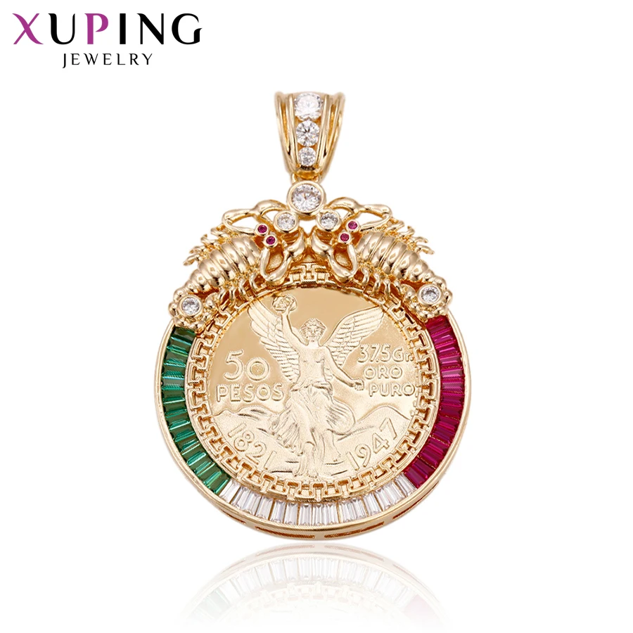 

Xuping Fashion Gold Color Plated Charms Style Slide Necklace Pendant Imitation Jewelry Valentine's Gift S68-1-33072