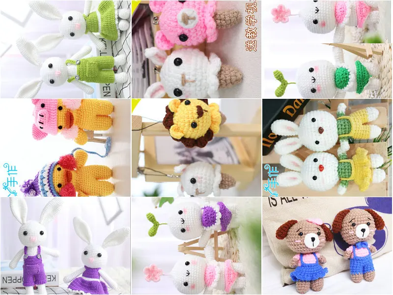 

Handmade diy Knitting wool Plush Not finished toy crochet Pendants lantern with weaving tools