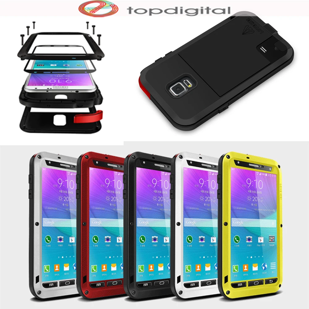 bilder für LIEBE MEI Stoßfest Wasserdicht Fall für Samsung Galaxy Note N9100 4 Hinweis4 Abdeckung Metallgehäuse w Hartglas Displayschutzfolie bilder für LIEBE MEI Stoßfest Wasserdicht Fall für Samsung Galaxy Note N9100 4 Hinweis4 Abdeckung Metallgehäuse w Hartglas Displayschutzfolie