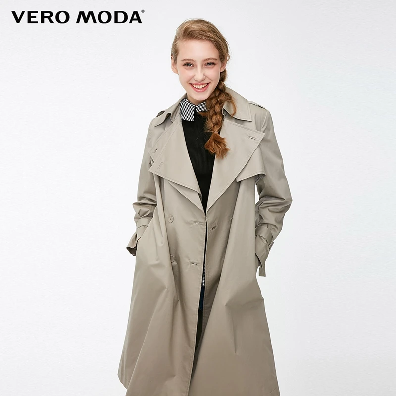 Vero Moda куртка женская женский прямой крой двухъярусный лацкан минималистский Тренч | 318321536