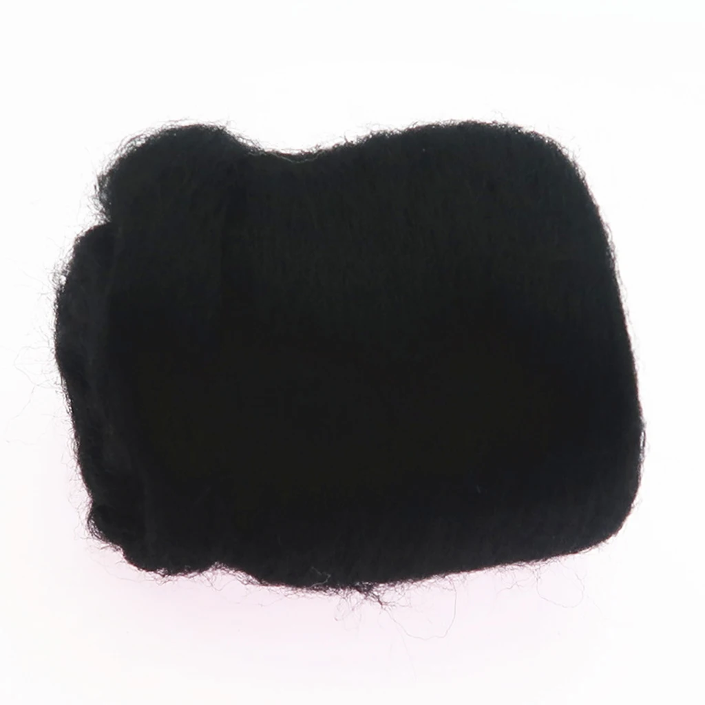 2pcs 10g Felting Wool Fibre Wool Yarn Roving for Needle Felting Hand Spinning
