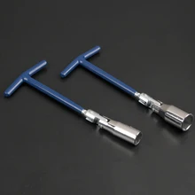 T-Handle Universal Joint Spark Plug Socket Wrench 16mm Remover Installer Car Motorcycle Ignition For Plug Spanner Wrench Tool