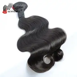 Sunnymay индийские девственные волосы средства ухода за кожей волна 1 шт. натуральные волосы Связки двойной волос натуральные волосы для