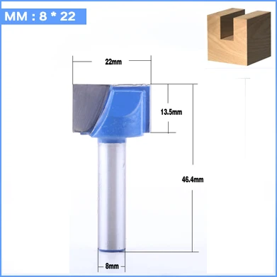 8 мм хвостовик очистки нижней гравировки твердого бит карбида фреза Деревообрабатывающие инструменты ЧПУ фреза Концевая фреза для древесины плоская дверь - Длина режущей кромки: 8mm X 22mm