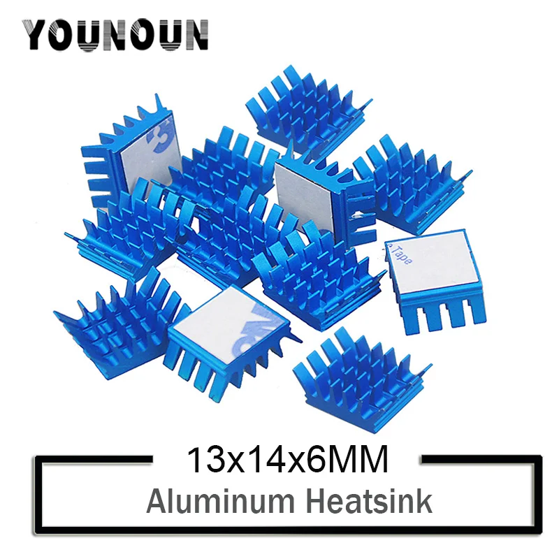 

50PCS YOUNUON Bule Aluminum Heatsink PC VGA Card Xbox360 PS DDR RAM Memory Heat Sink Cooling Cooler