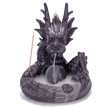 

Backflow Incense Burner Holder Dragon Waterfall Chinese Incense Burner Aromatherapy Geur Brander Rituals Dragon Decoration I5T03
