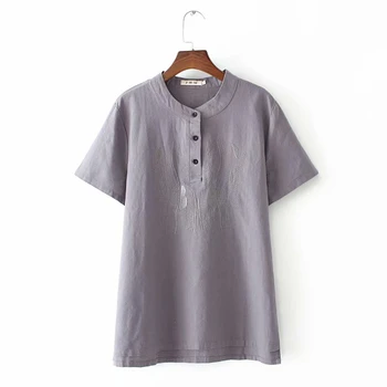 

Plus Size Women Tshirt Korean Embroidery Oversize Casual T-Shirt Summer Tops