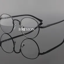 Винтажная близорукость близорукое расстояние черная оправа для очков минус Металл для мужчин и женщин очки-0,50-0,75-1,0-1,25-1,50-1,75-2,00