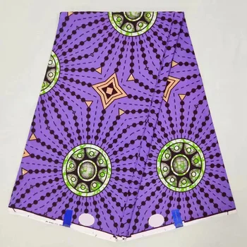 

NAW-233 New Designs African Batik Wax Fabric,Purple Ankara Fabric For Sewing Dresses/ Kitenge/Tissues Africain/Pagnes Lapa