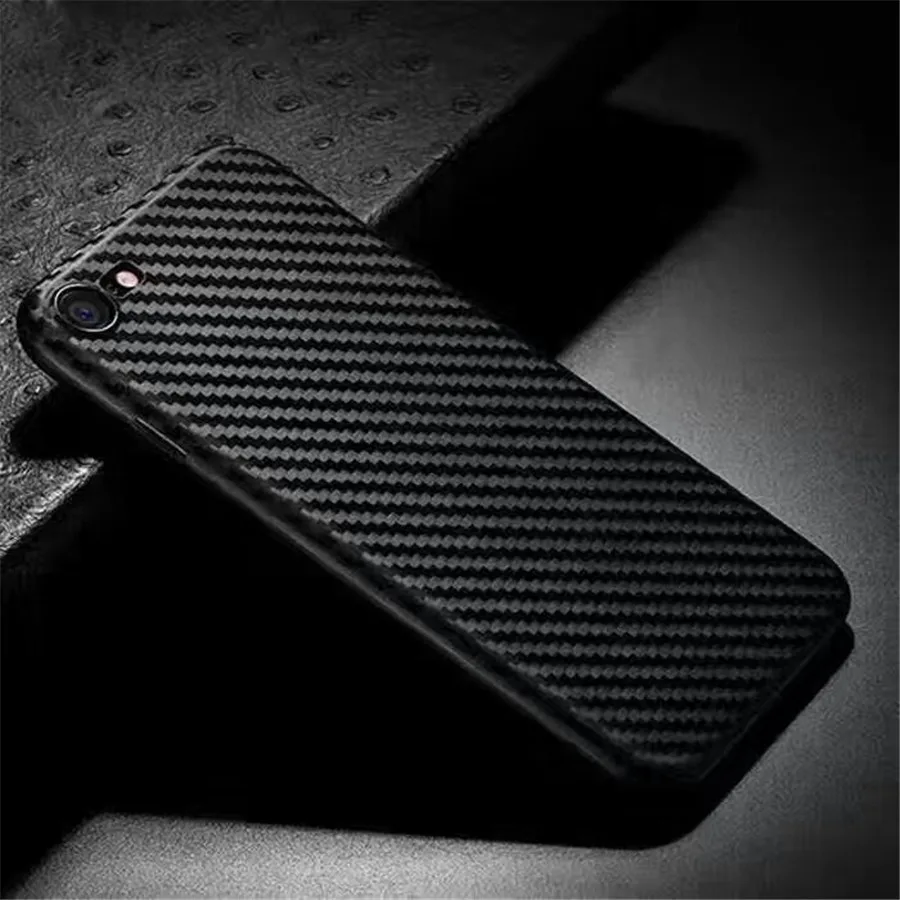 

Business Silicone TPU Case For Iphone 6 6S / 7 8 Plus 5 5S SE X Case Soft Back Cover Carbon Pattern Fundas for iPhone X 6 Plus