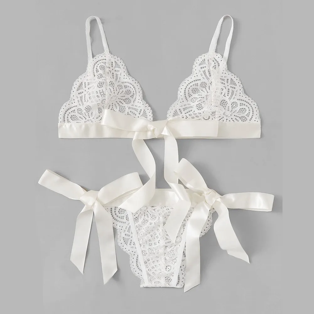 Женский однотонный бюстгальтер Babydoll нижнее белье с кружевной отделкой и