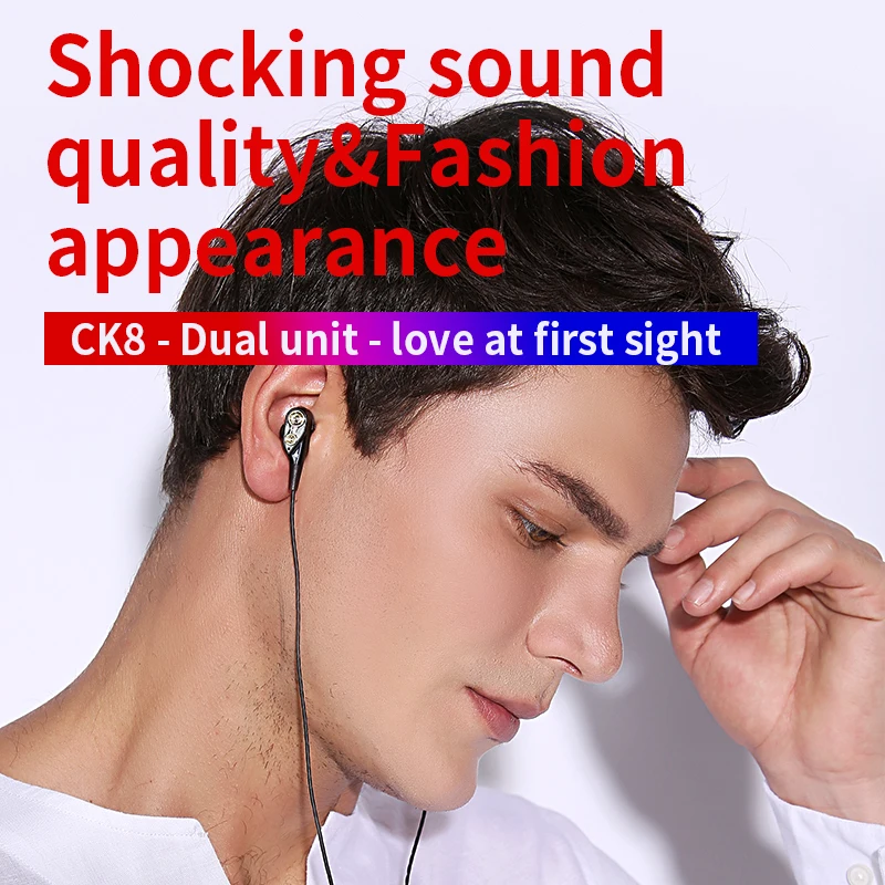 QKZ-CK8-Dual-Driver-Kopfh-rer-Stereo-Bass-Sport-Lauf-Headset-HIFI-Monitor-Ohrh-rer-Freisprecheinrichtung