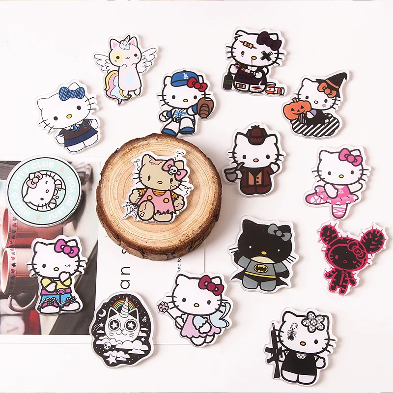 1 шт. микс Кот мультфильм иконы на булавке Kawaii значок bacgees на рюкзак значки на одежду акриловые значки Z82