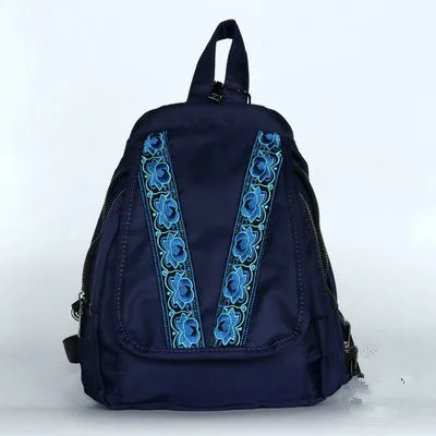 2017 New Floral Embroidery backpack Hot embroidery backpacks National Fashion children gift embroidery phone makeup book