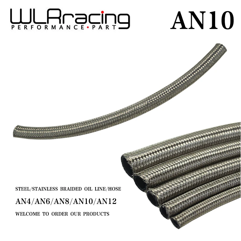 WLR RACING AN10 10AN 10 (14 2 мм/0 58 &quotID) плетеный шланг из нержавеющей стали для топливного