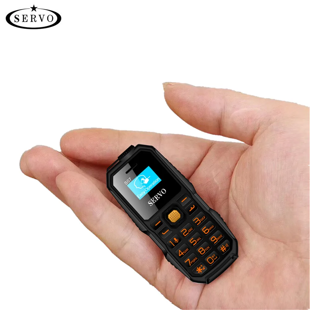 

SERVO S07 Bluetooth Dialer mini Mobile Phone 0.66" Tiny Screen GSM Low Radiation Dual SIM Bluetooth Earphone Small Cell