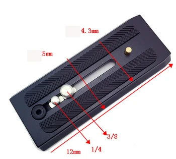 

501PL extended quick release plate Tripod Monopods P200 for Manfrotto 500ah 701 577 tripod head for Beno S4 S6