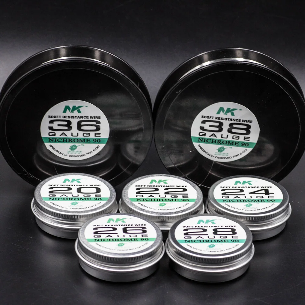 

NK 10m/roll Ni90 Nichrome wire 90/10 Electronic Cigarette Heating Wire For RDA RTA RDTA Atomizer For DIY Prebuilt Coil vape wire