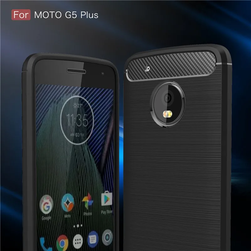 Для Moto G5 Противоударная защитная задняя крышка из термополиуретана чехол для