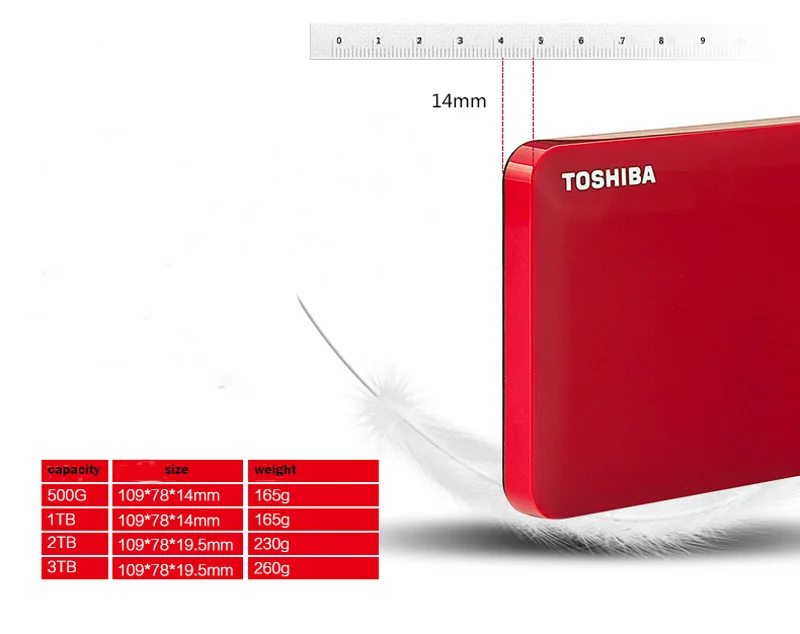 Внешний жесткий диск Toshiba HDD HD 2 5 &quotUSB 3 0 ТБ 1 Externo Disco Duro для настольного ноутбука