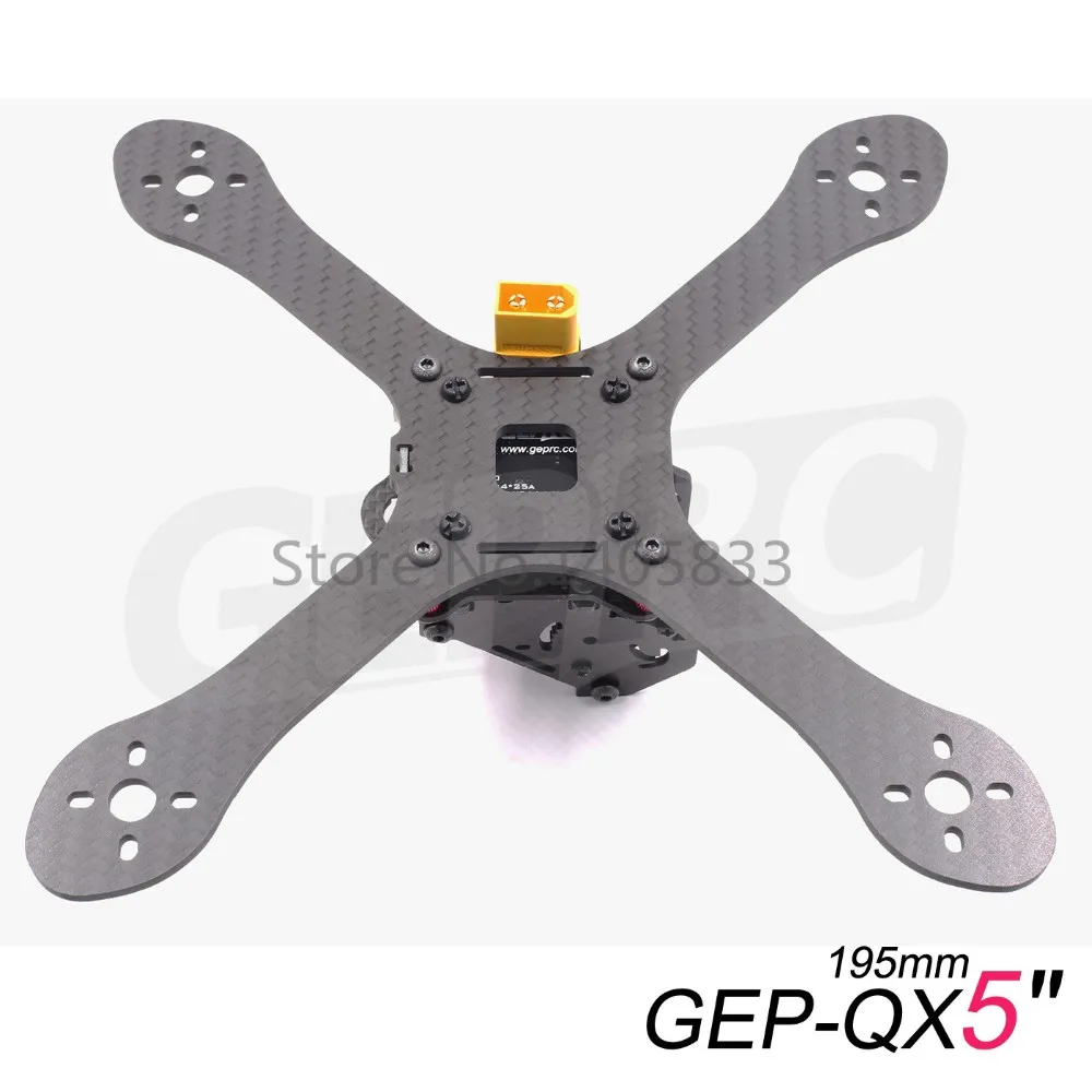 GEP-QX5 195 мм 3 K 3 мм 3,5 мм 4 мм углеродного волокна FPV рама с XT60 PDB для FPV гоночный Квадрокоптер fame