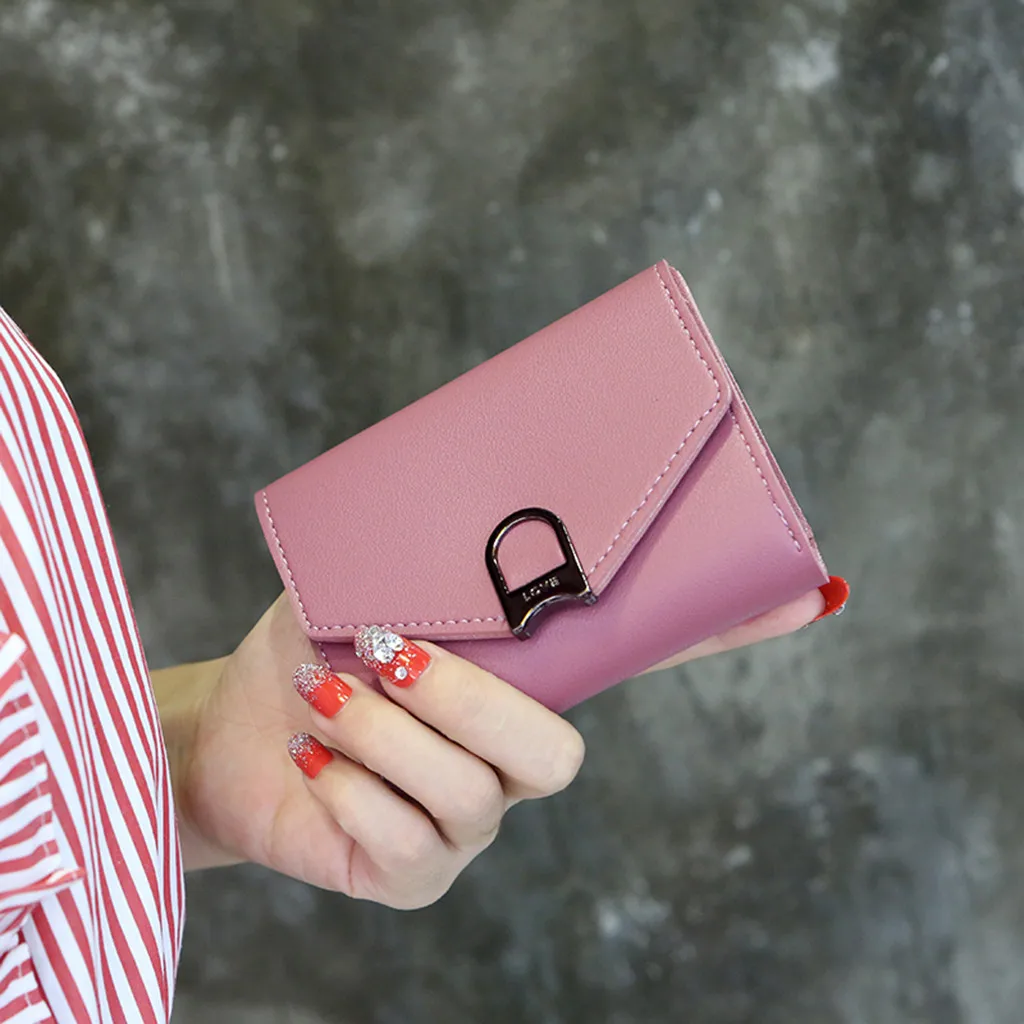 

Wallets 2019 New Fahsion Mini Womens Wallets Purses Short Female Coin Purse Credit Card Holder
