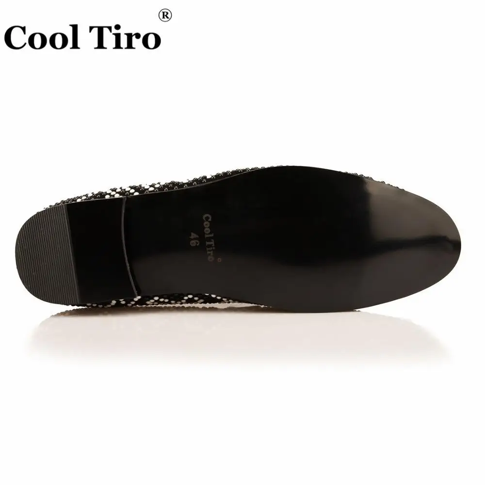 Strass Men Loafers Black Suede Slippers Dress Shoes Men's Flats (7)