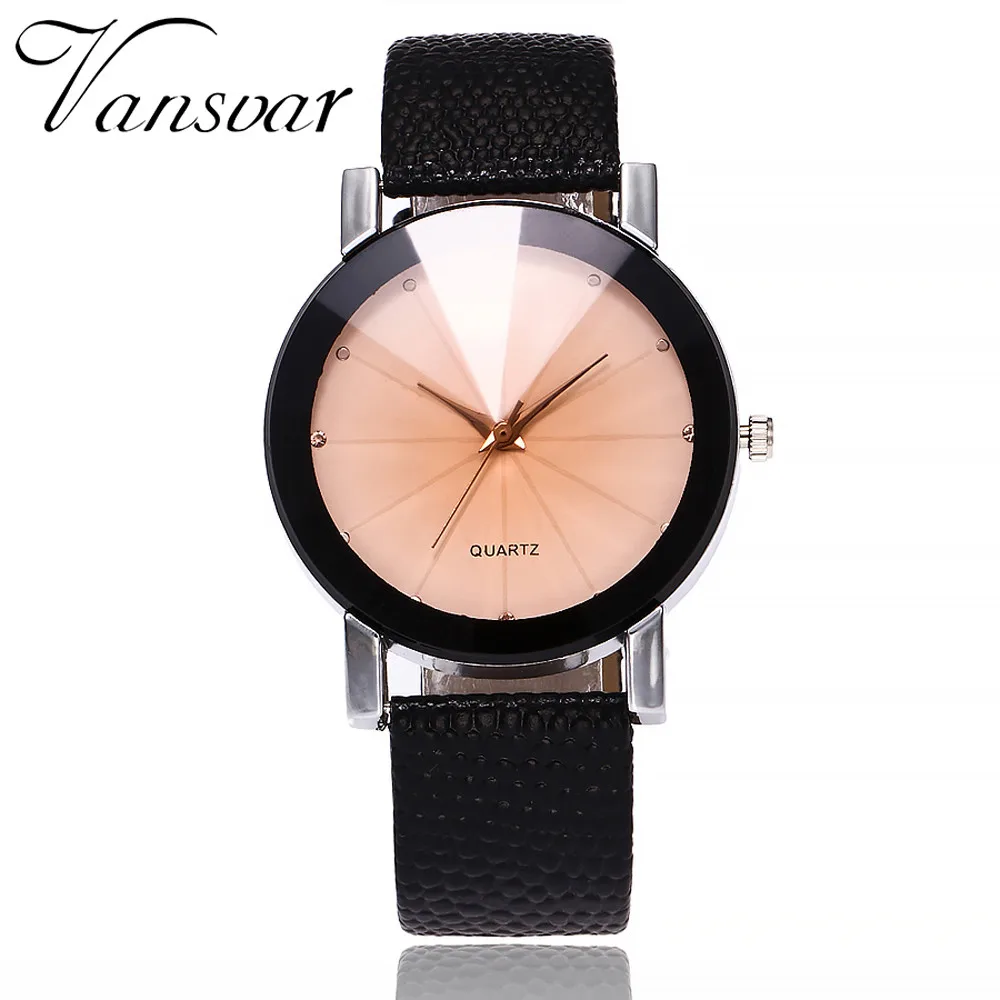 Vansvar Women's Casual Quartz Leather Band New Strap Watch Wristwatch relogio feminino Luxury Women Watches New Hot Sale M5