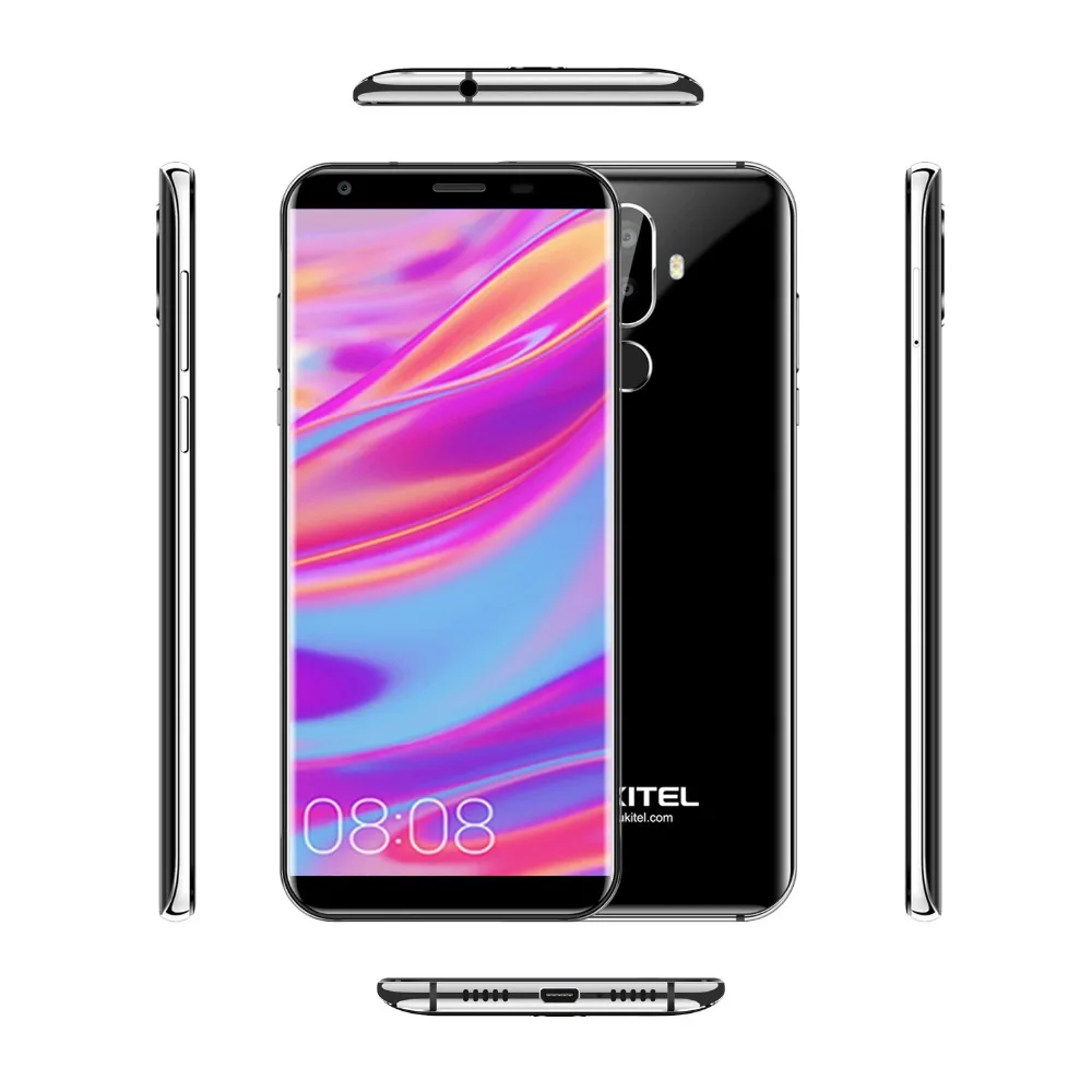 Oukitel K5 4G 5.7 inch 18:9 Display MTK6737T Mobile Phone Android 7.0 2G 16G Quad Core 4000mAh 3 Cameras Fingerprint Smartphone