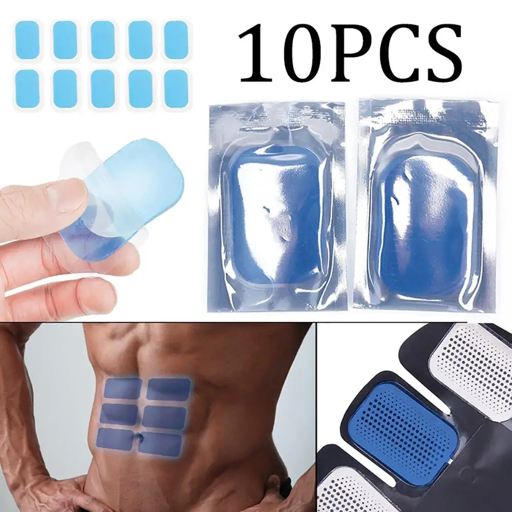 

10Pcs Hydrogel Pads Abdominal Gel Fitness Equipment Machine Stickers for EMS AB