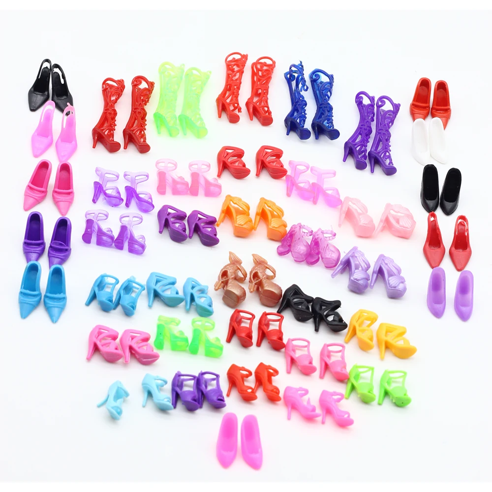 10Pcs 8cm Doll Plastic Clothes Hanger for Girl Clothing Accessories ca