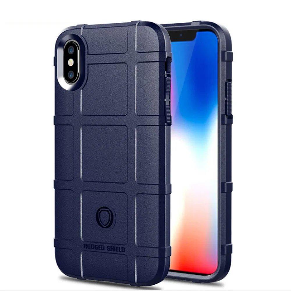 

For iPhone XR XS Max Case Matte Hybrid Armor Anti Drop Scratch Resistant Hard Rubber Cover For Apple iPhone X / XS / XR / XS Max