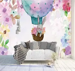 Пользовательские обои мечта Акварельные Цветы нордическая Гостиная Спальня украшение стены живопись Высокое качество водонепроницаемый