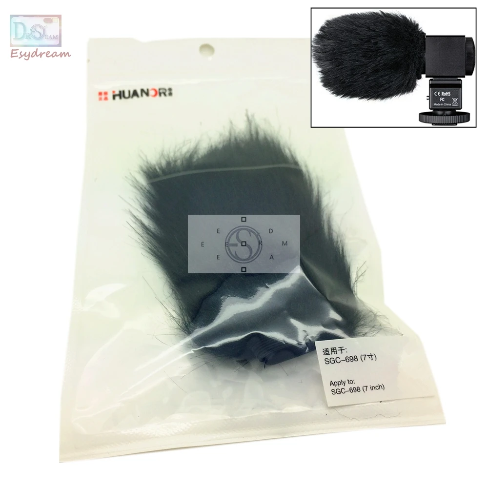 

Outdoor Furry Cover Windscreen Windshield Muff for SGC-698 MIC-698 SGC698 Microphone Deadcat Wind Shield MIC