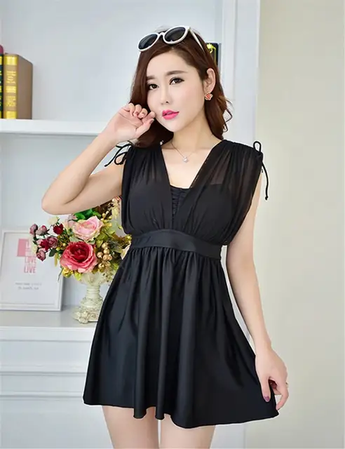 modern swim dress