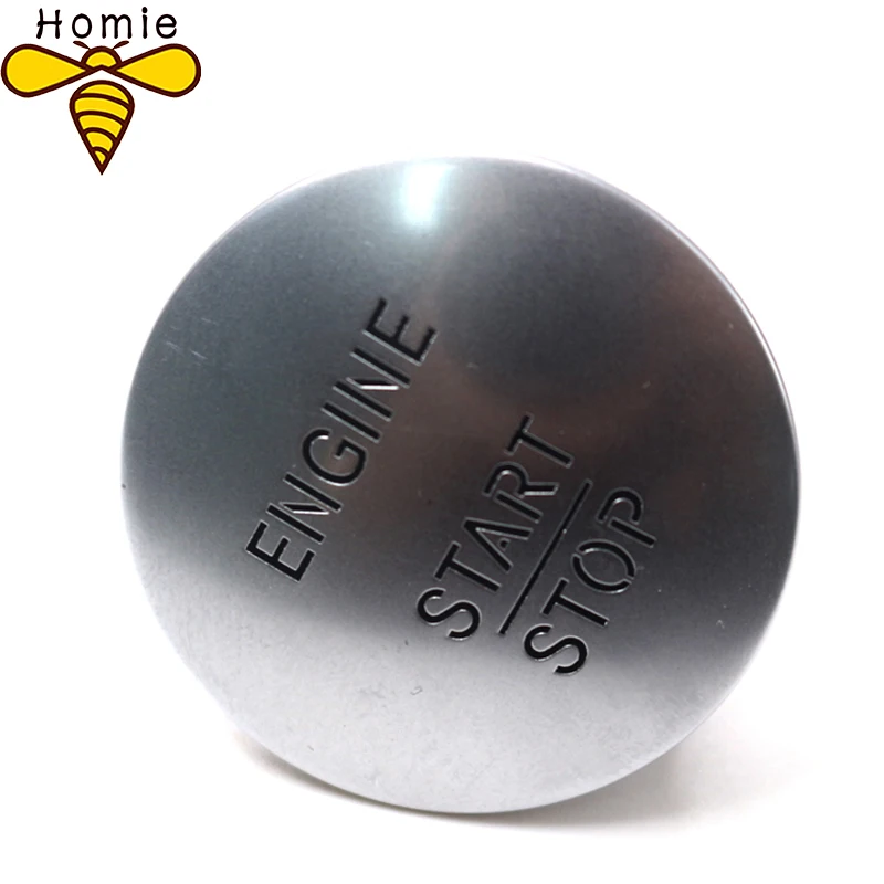 

Keyless Go Start Stop Push Button Engine Ignition Switch 2215450714 Silver For All Benz Models With One-click Start Switch
