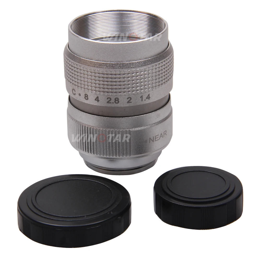 Серебряный Фуцзянь 25 мм F1.4 CC TV Lens + C Mount для Micro 43 m43 Olympus EPL5 EPL7 OM-D EP3 EP6 EPL7 EPL6 EPL3 (art.: 7a43fbfbd) - 7a43fbfbd