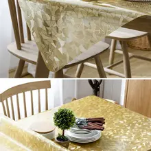 Tawny водяной орех ПВХ Прозрачная мягкая стеклянная Защитная скатерть прямоугольник Настольный коврик скатерть