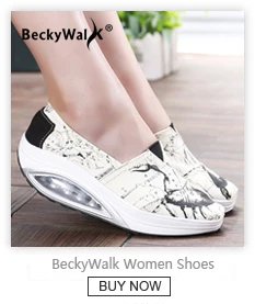 BeckyWalk/весенние женские лоферы с принтом; Повседневная Удобная обувь на плоской подошве; женская парусиновая обувь без застежки на платформе; женские кроссовки; WSH2933