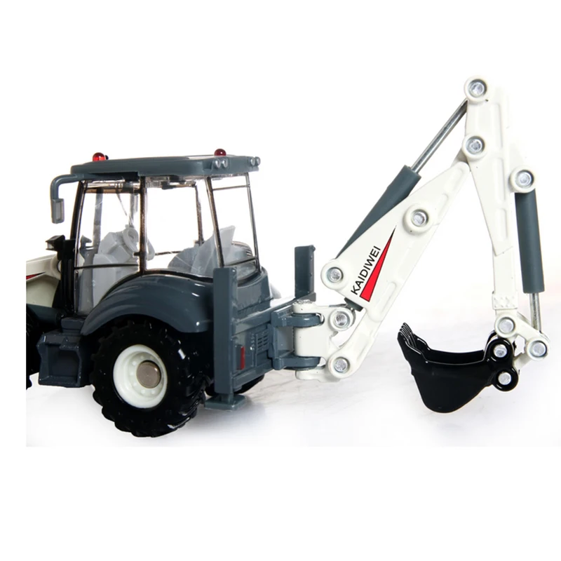 KAIDIWEI Alloy Diecast Excavator 1:50 Two-way Forklift Bulldozer Back Hoe Loader shovel  Model For Kids Gift Toys