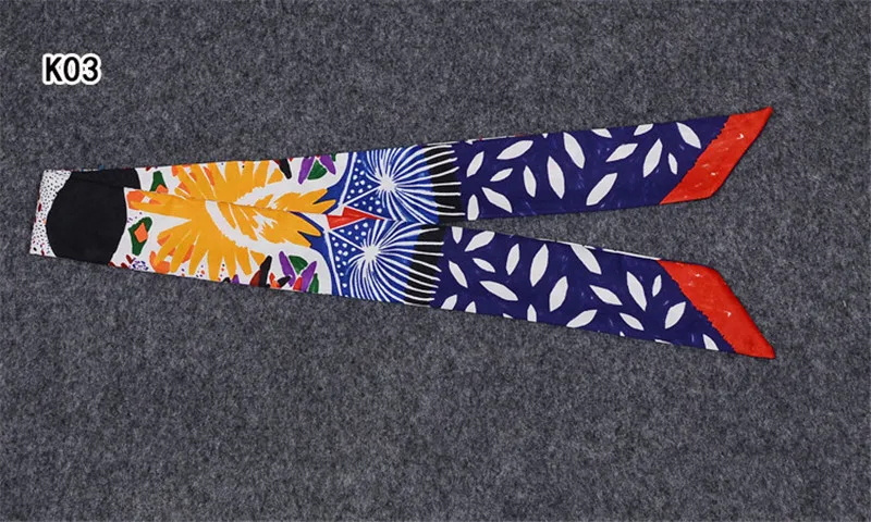 Сумка шарф брендовый маленький шелковый шарф для женщин принт головной убор ручка сумка лента Новые Модные обтягивающие длинные шарфы